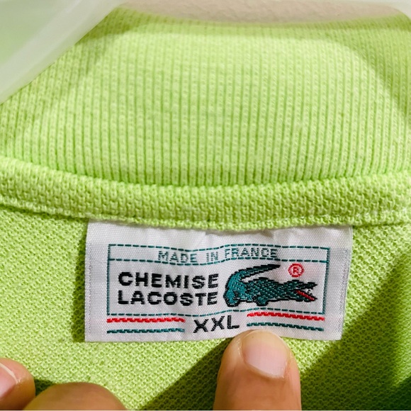 LACOSTE GREEN MEN'S POLO SHIRT - Picture 8 of 9